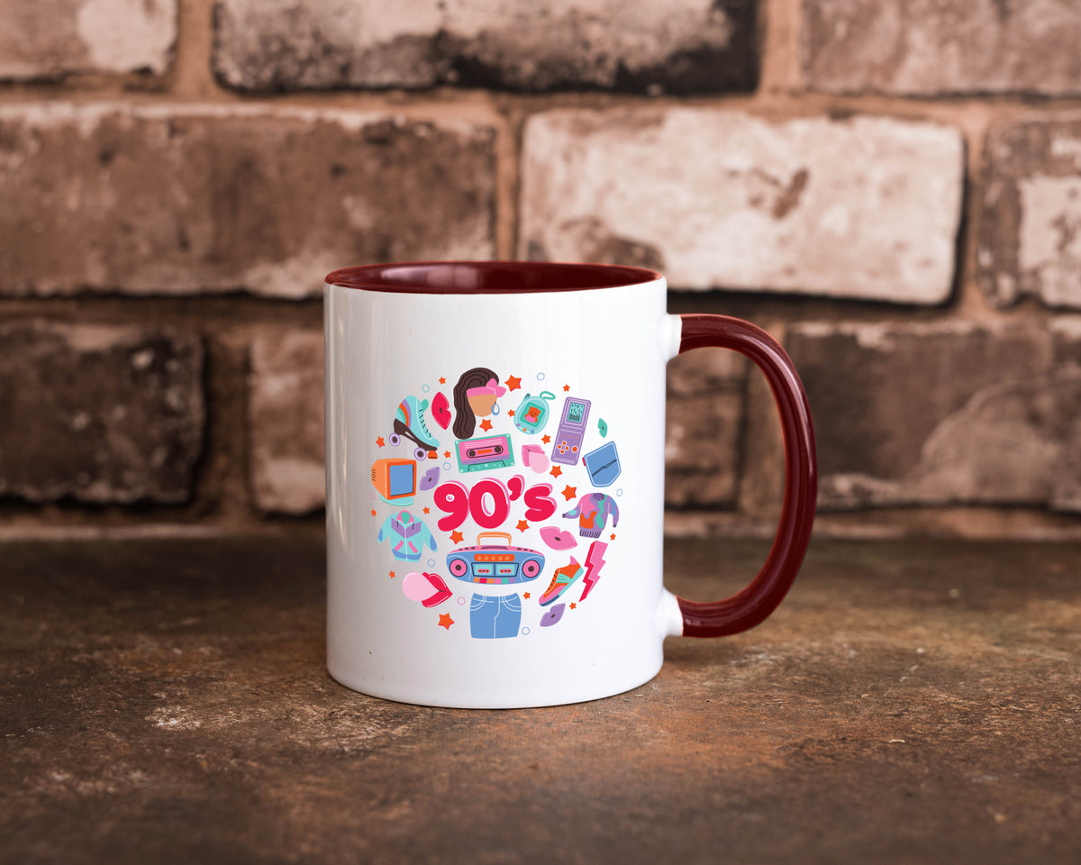 90er Jahre | Alte Zeit Nostalgie Humor Geschenkidee Tasse