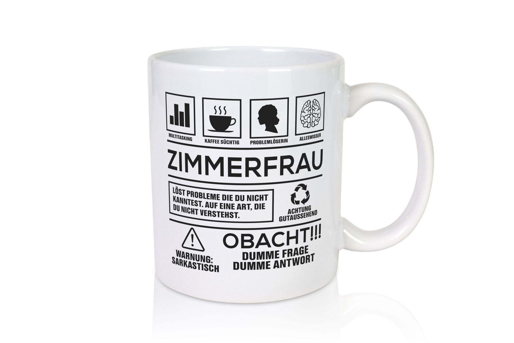 Achtung Probleme Zimmerfrau| Holzbau | Handwerkerin lustig Humor Geschenkidee