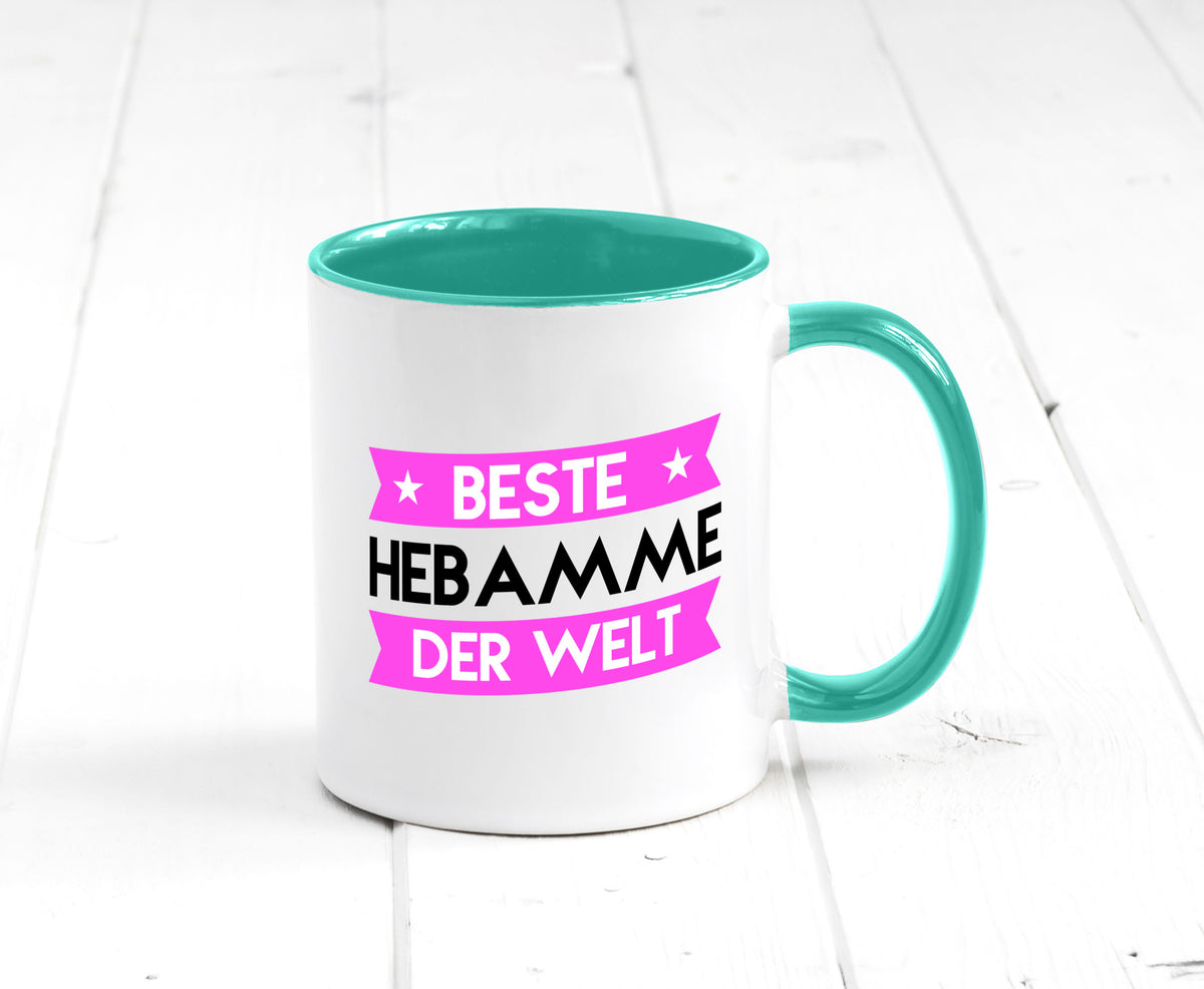 Beste Hebamme | Geburtshilfe lustiger Spruch Geschenk Humor Geschenkidee Tasse