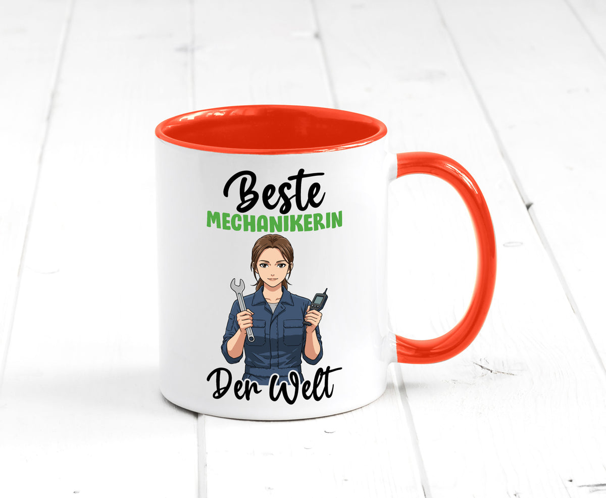 Beste Mechanikerin | KFZ v2 Humor Geschenkidee Tasse