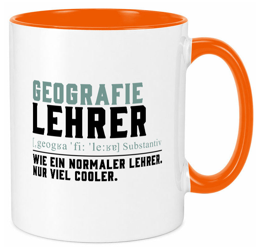 Geographielehrer | Lehrer Unterricht Lieblingslehrer lustiger Spruch Geschenk Tasse