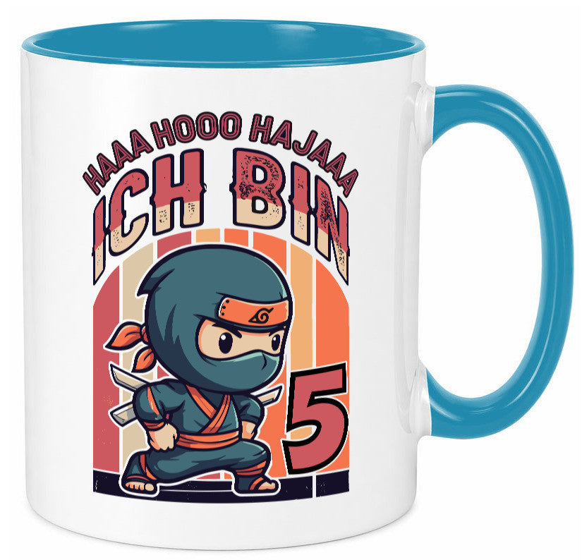 5. Geburtstag | Ninja Junge 5 Jahre Humor Geschenkidee Tasse