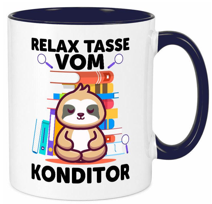 Relax Tasse: Konditor | Konditorei lustiger Spruch Geschenk Humor Geschenkidee