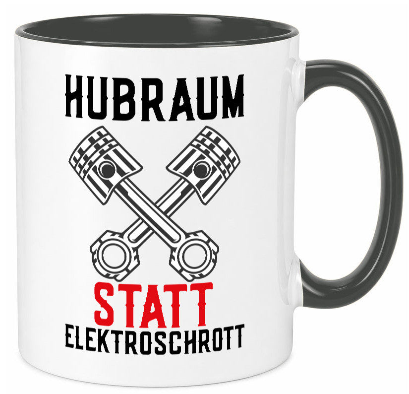 Hubraum statt Elektroschrott | Autofan Verbrennungsmotor Geschenk Humor