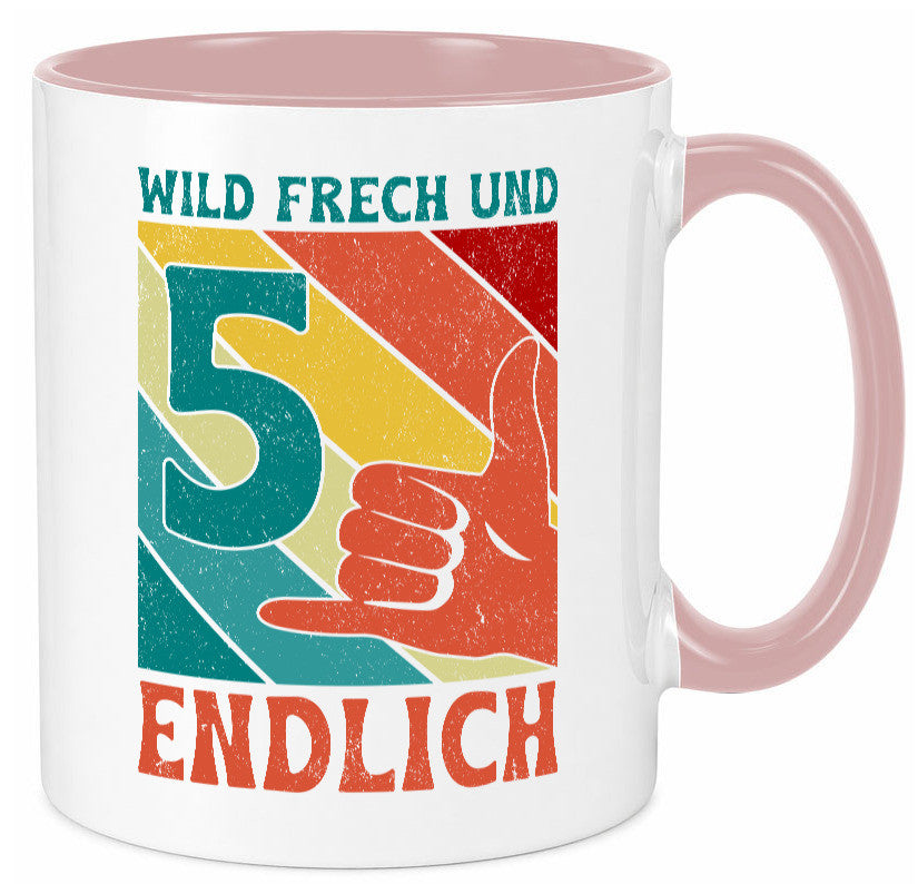 5. Geburtstag | 5 Jahre Wild und Frech Geschenk Geschenkidee lustiger Spruch