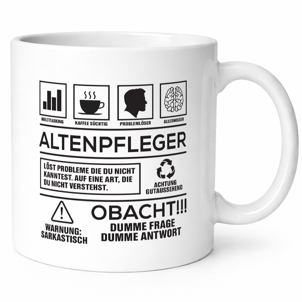 Achtung Probleme Altenpfleger | Pflegepersonal Altenheim Geschenk Humor