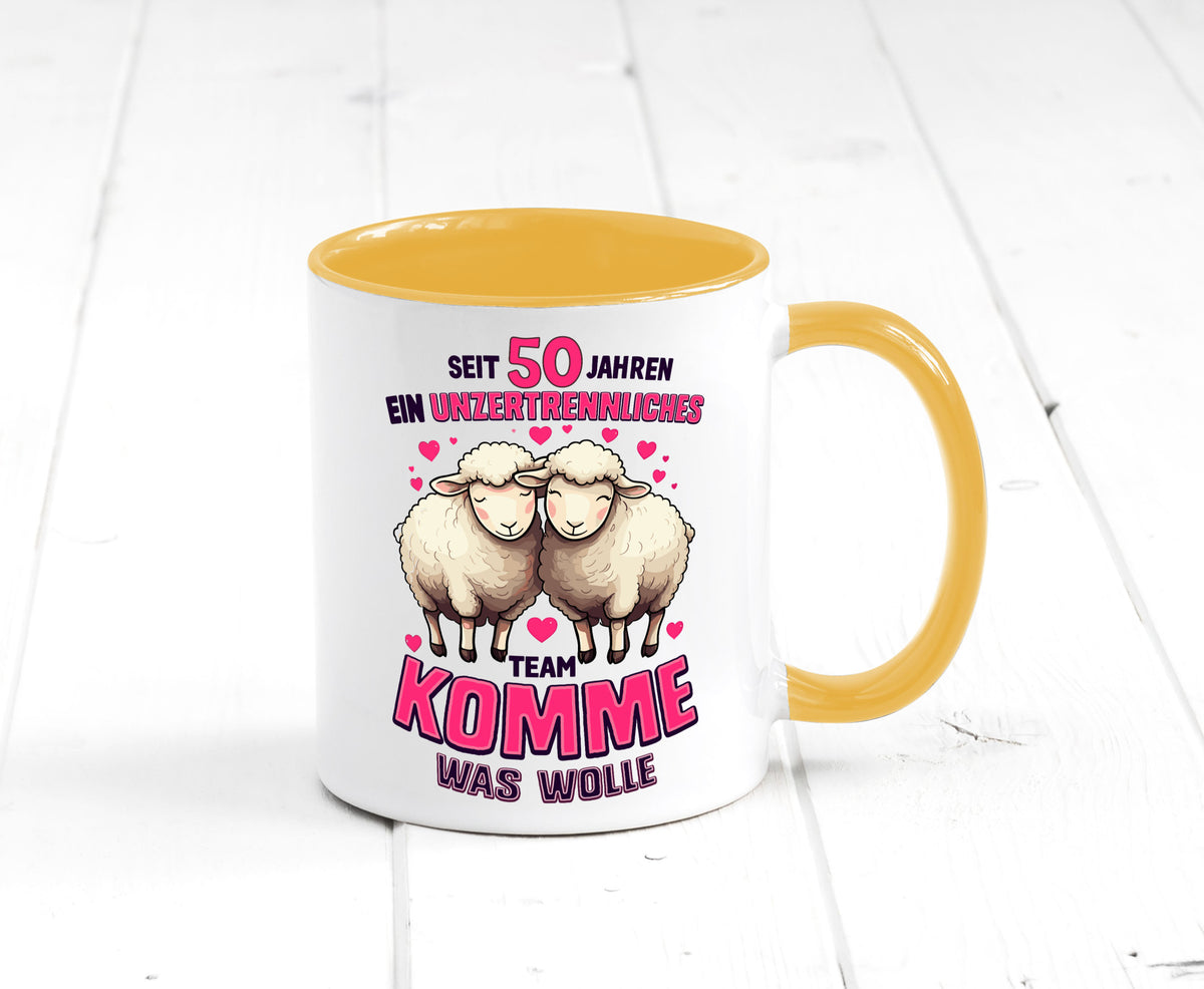 50 Jahre Verheiratet | ein Team Ehepaar Geschenk Humor Geschenkidee lustiger Tasse