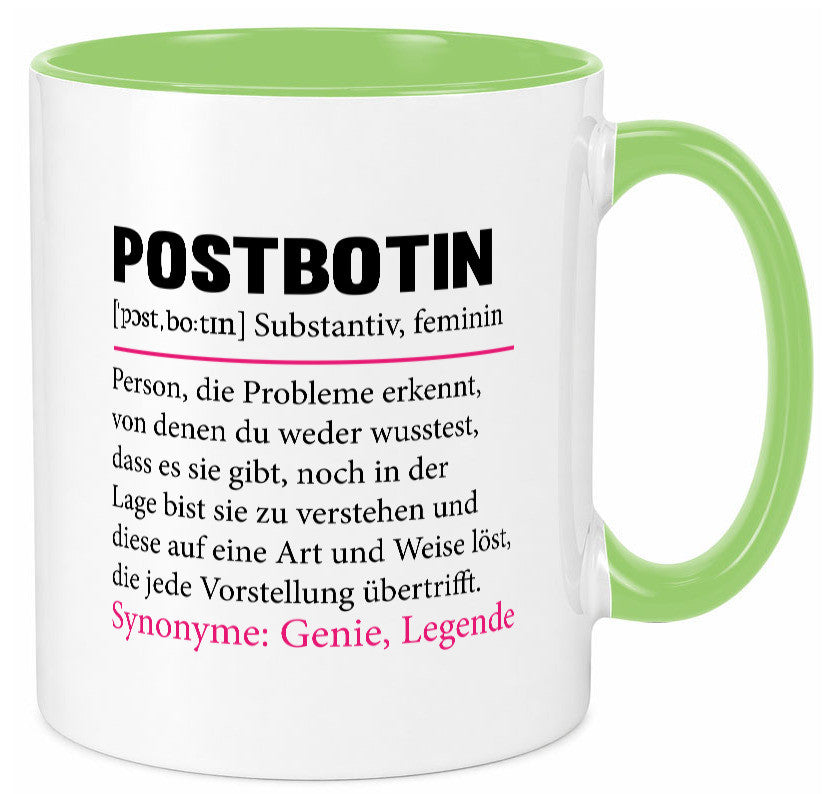 Postbotin | Beruf Post lustiger Spruch Briefträger v2 Humor Arbeit Kollegen