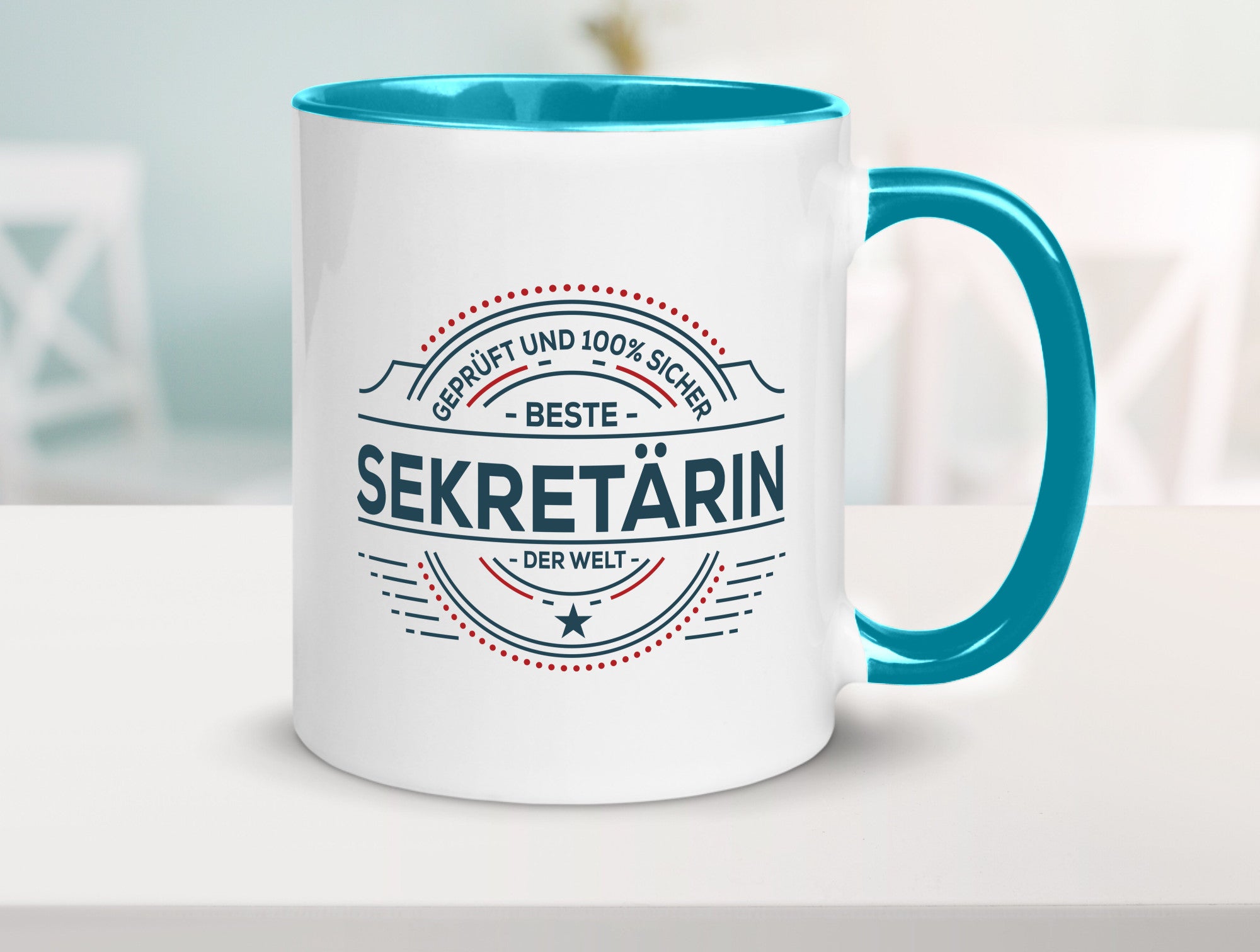 Geprüft und sicher: Sekretärin | Büro Geschenk Arbeit Kollegen lustiger Spruch