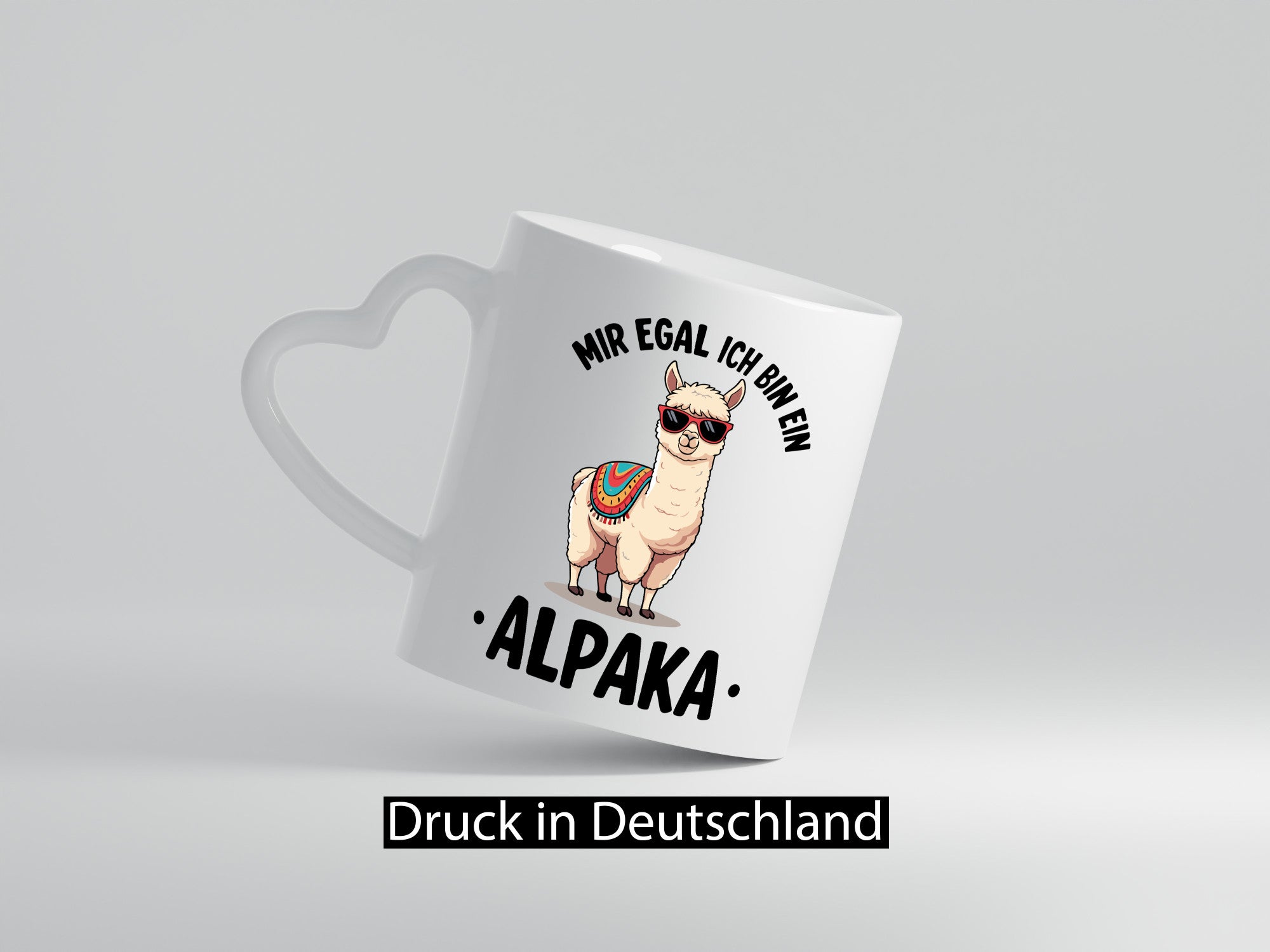 Mir egal ich bin ein Alpaka | Lama Kamel Humor Geschenkidee Tasse