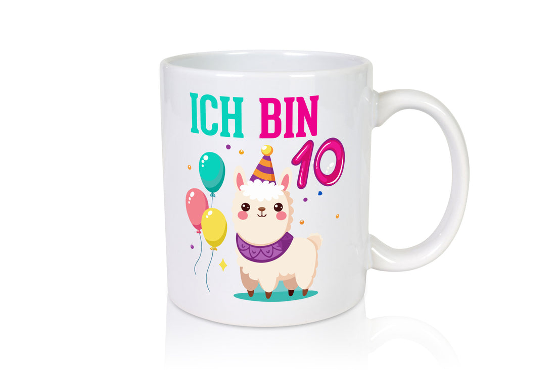 10. Geburtstag | 10 Jahre Lama Alpaka lustig Geschenkidee Geschenk Tasse