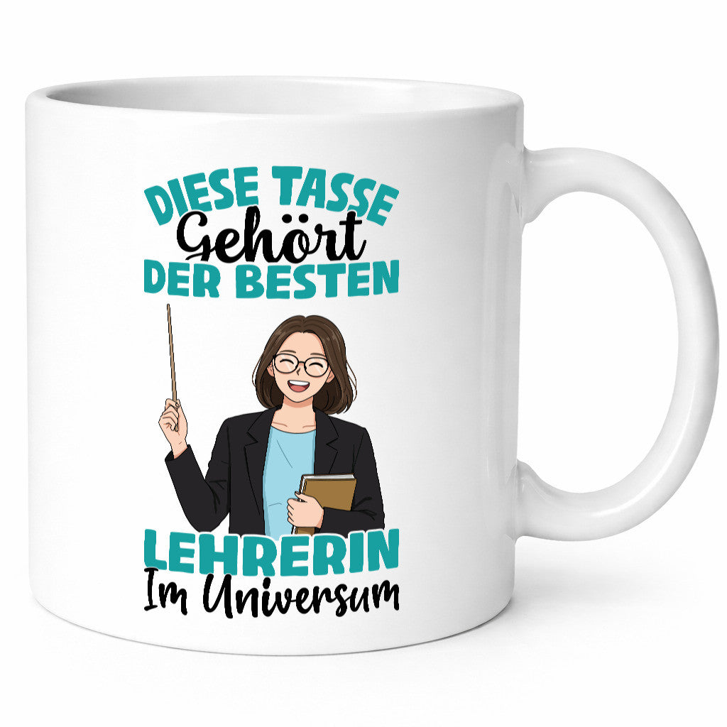Im Universum: Lehrerin | Schule Beruf Schüler Geschenk Arbeit Kollegen Büro