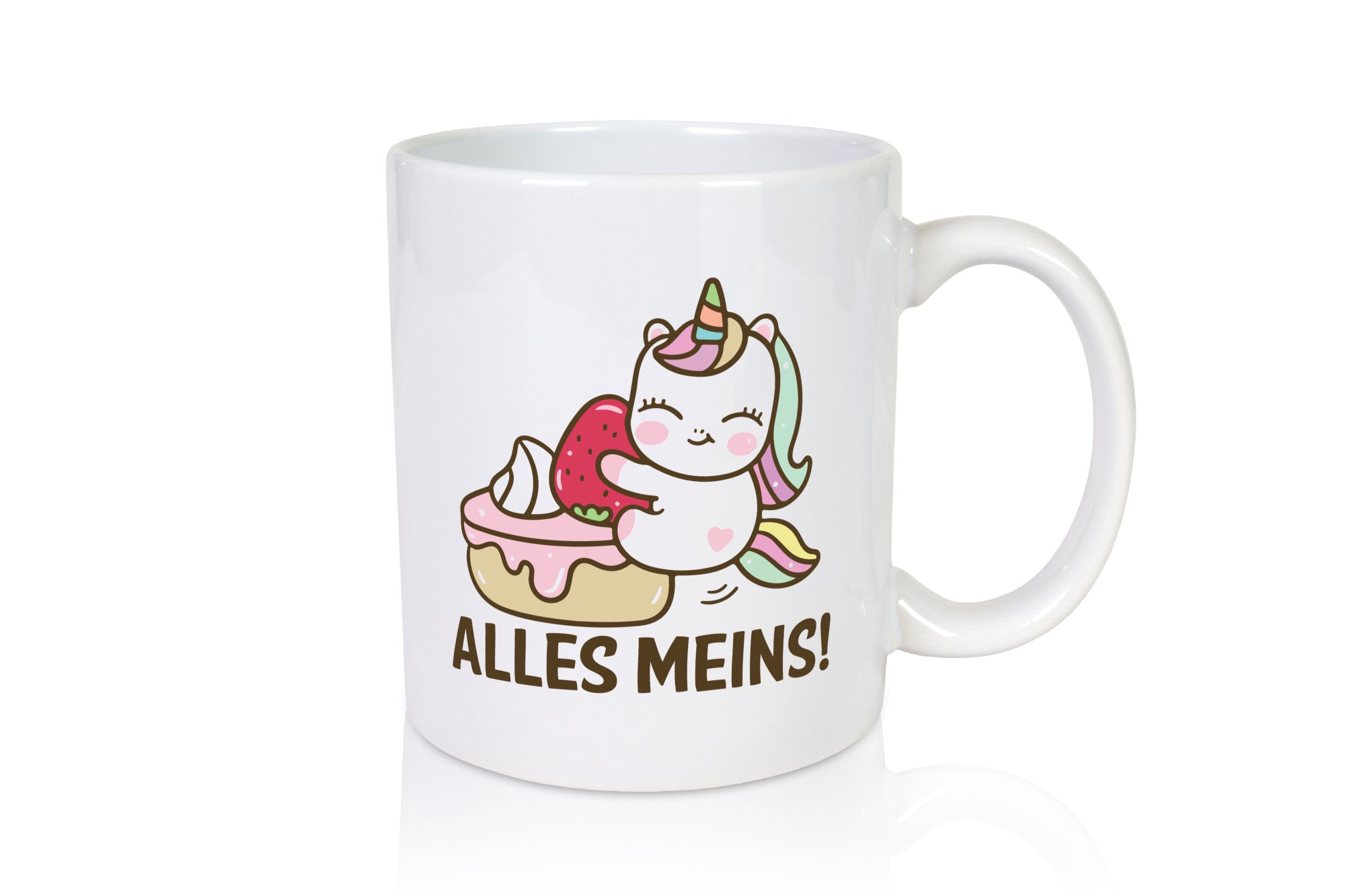 Alles meins! | Einhorn Kuchen Geschenkidee Humor Tasse