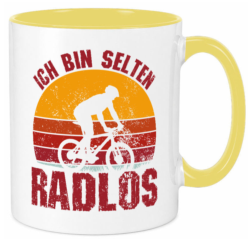 Ich bin Selten Radlos | Radfahrer Mountainbike Humor Geschenkidee Tasse