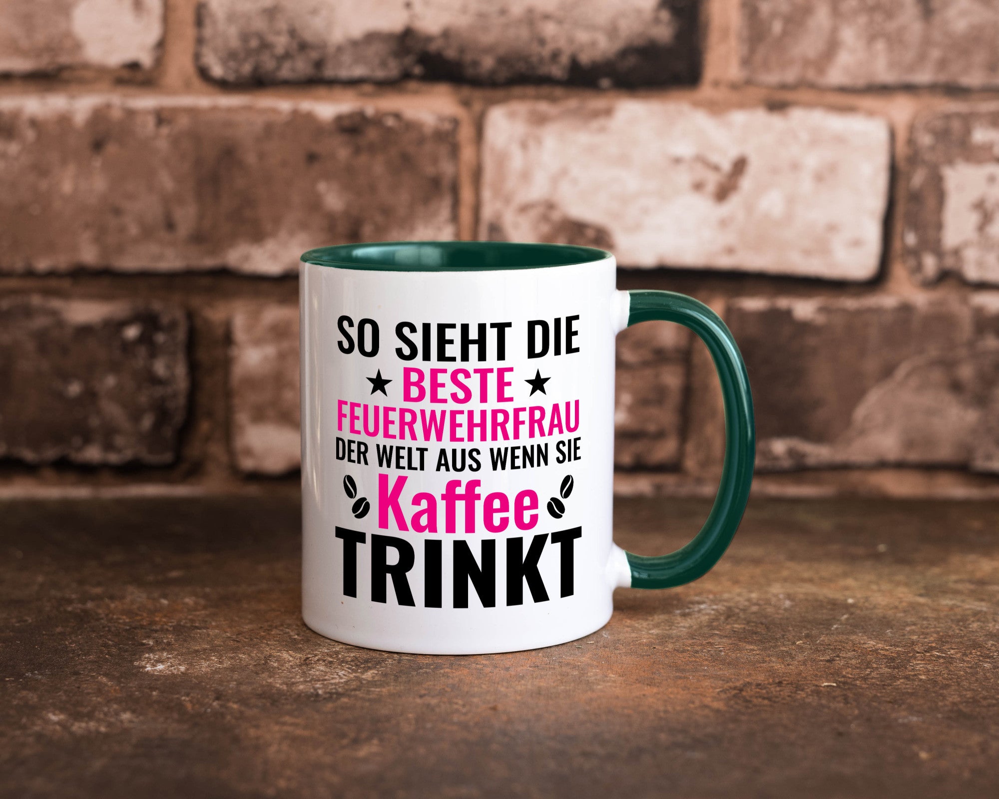 Kaffee trinkt: Feuerwehrfrau | Feuerwehr Geschenkidee Humor Tasse