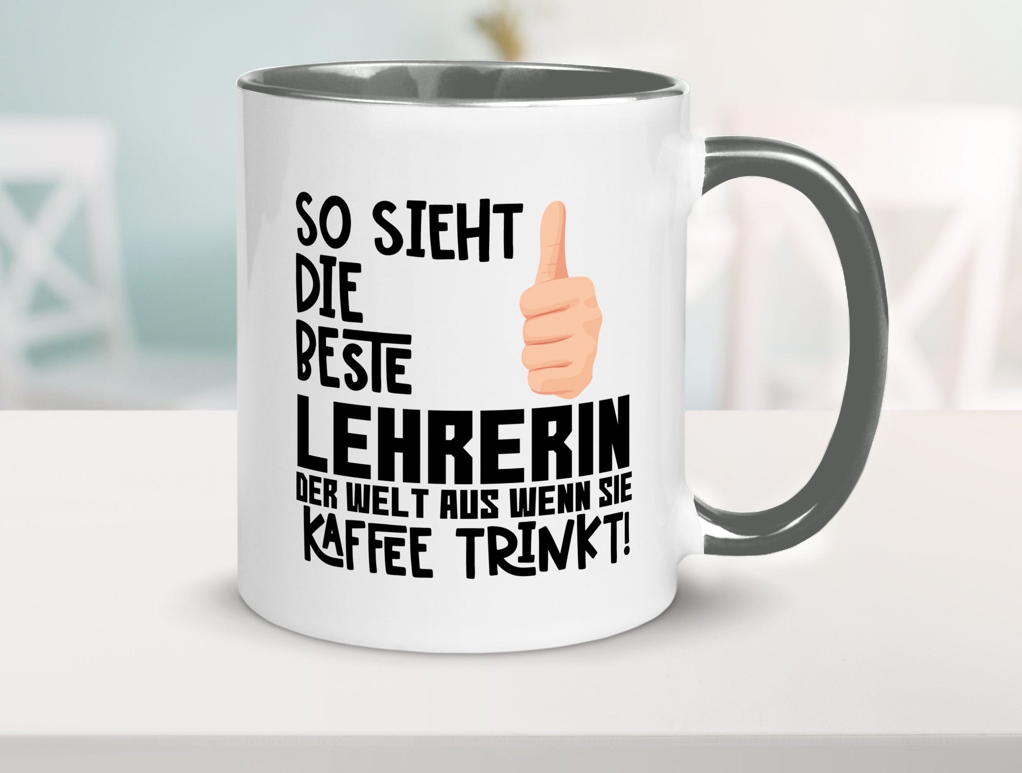 Beste Lehrerin | Lehrer Tasse Schule Dankeschön lustiger Spruch Geschenk Humor