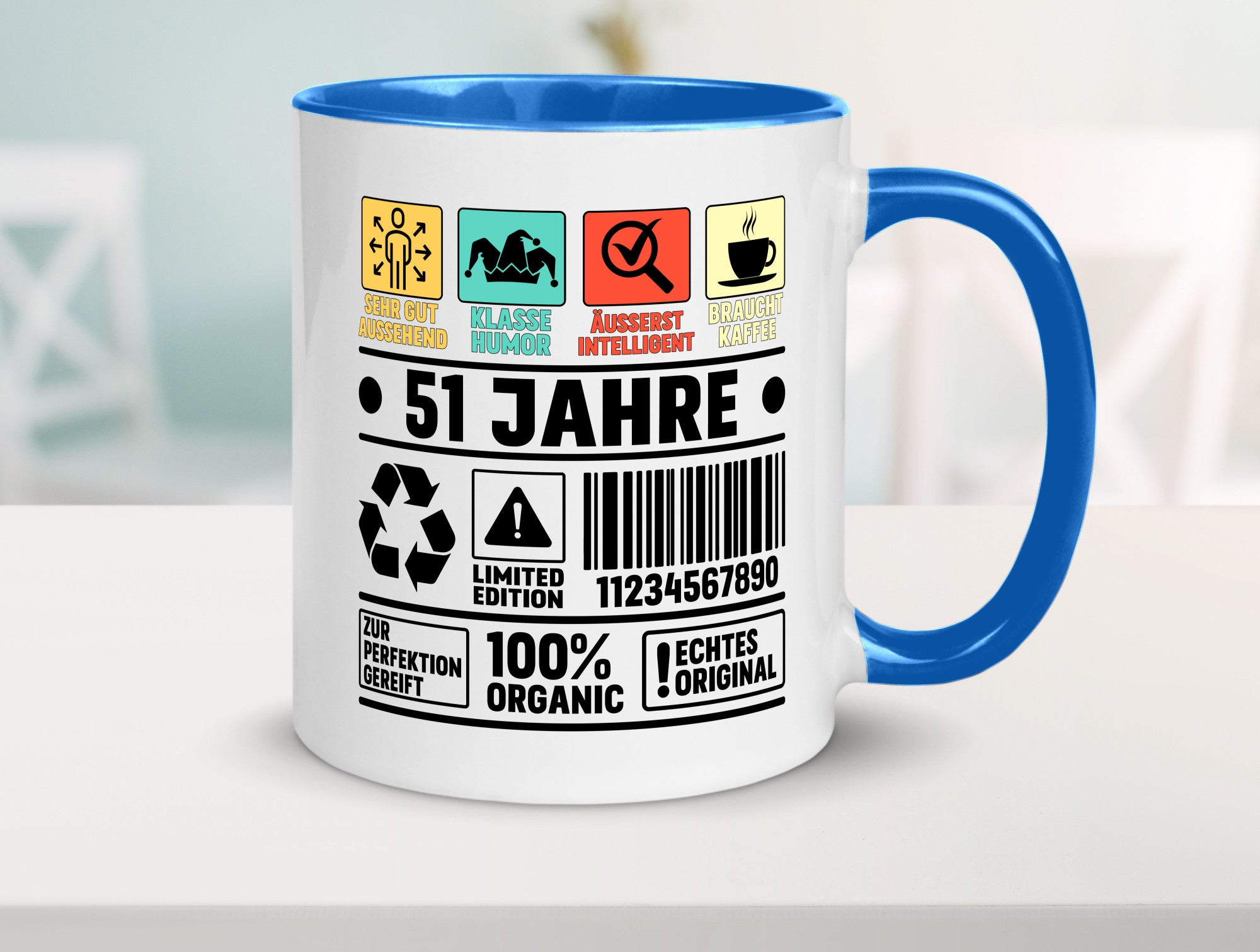 51. Geburtstag | 51 Jahre Humor Limited Edition Geschenkidee Tasse