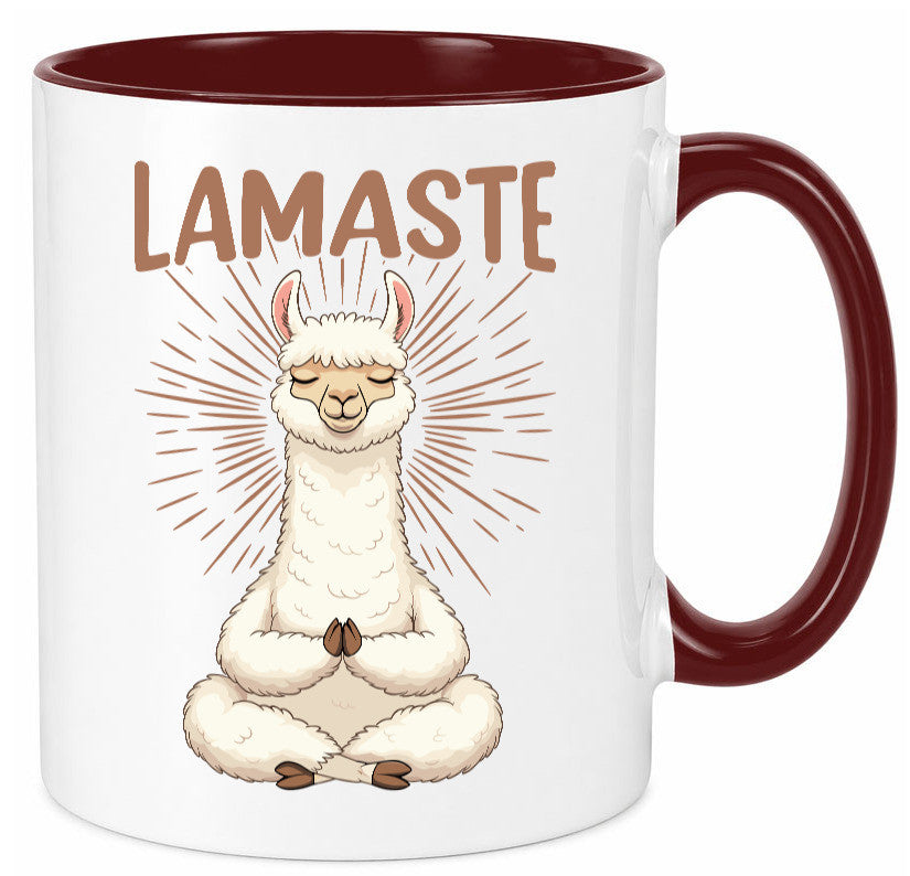 Lamaste | Lama Namaste lustiger Spruch Geschenk Humor Geschenkidee Tasse