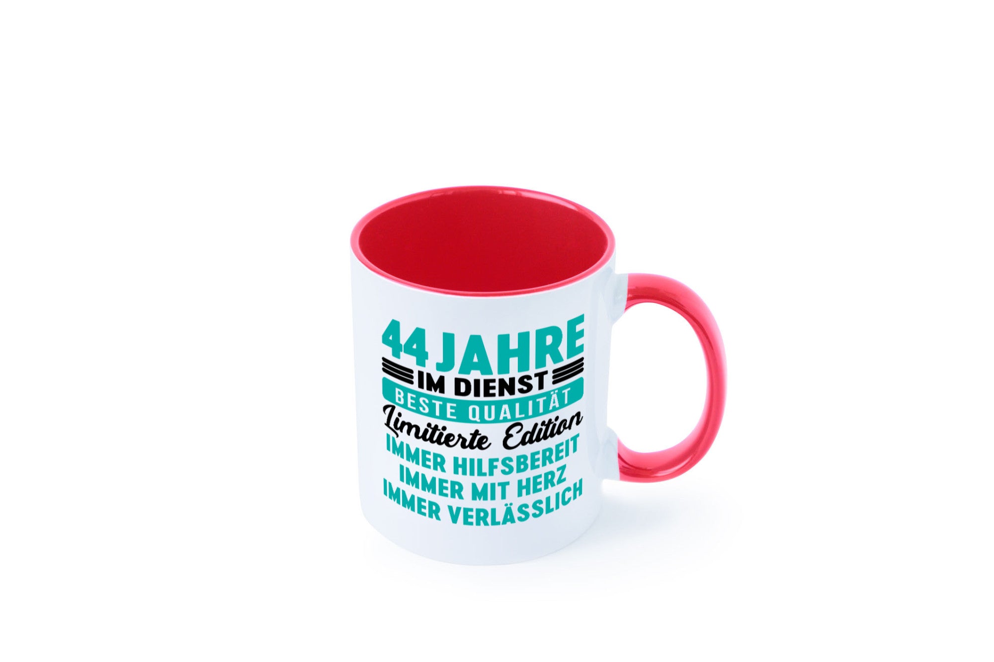44 Jahre im Dienst | Jubiläum Arbeit v5 lustig Kollegen Büro Geschenk Tasse