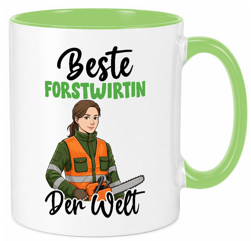 Beste Forstwirtin | Forst Wirtin v2 lustig Humor Geschenkidee Geschenk Tasse