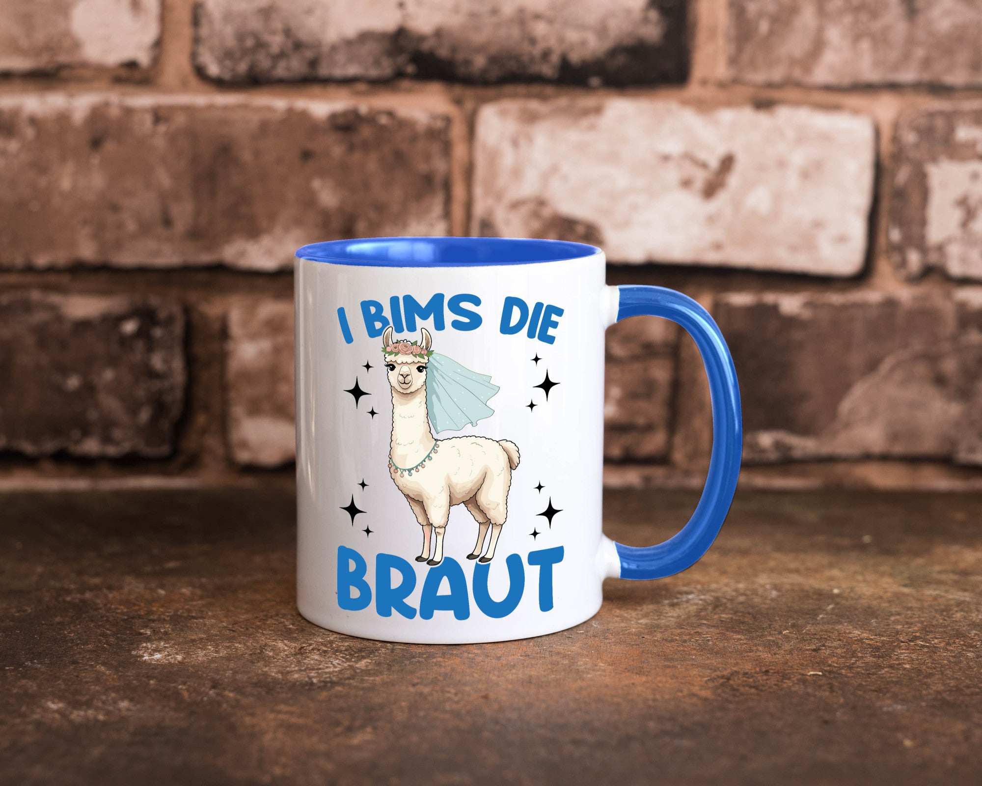 I Bims die Braut | Lama JGA Hochzeit lustig Humor Geschenkidee Geschenk Tasse