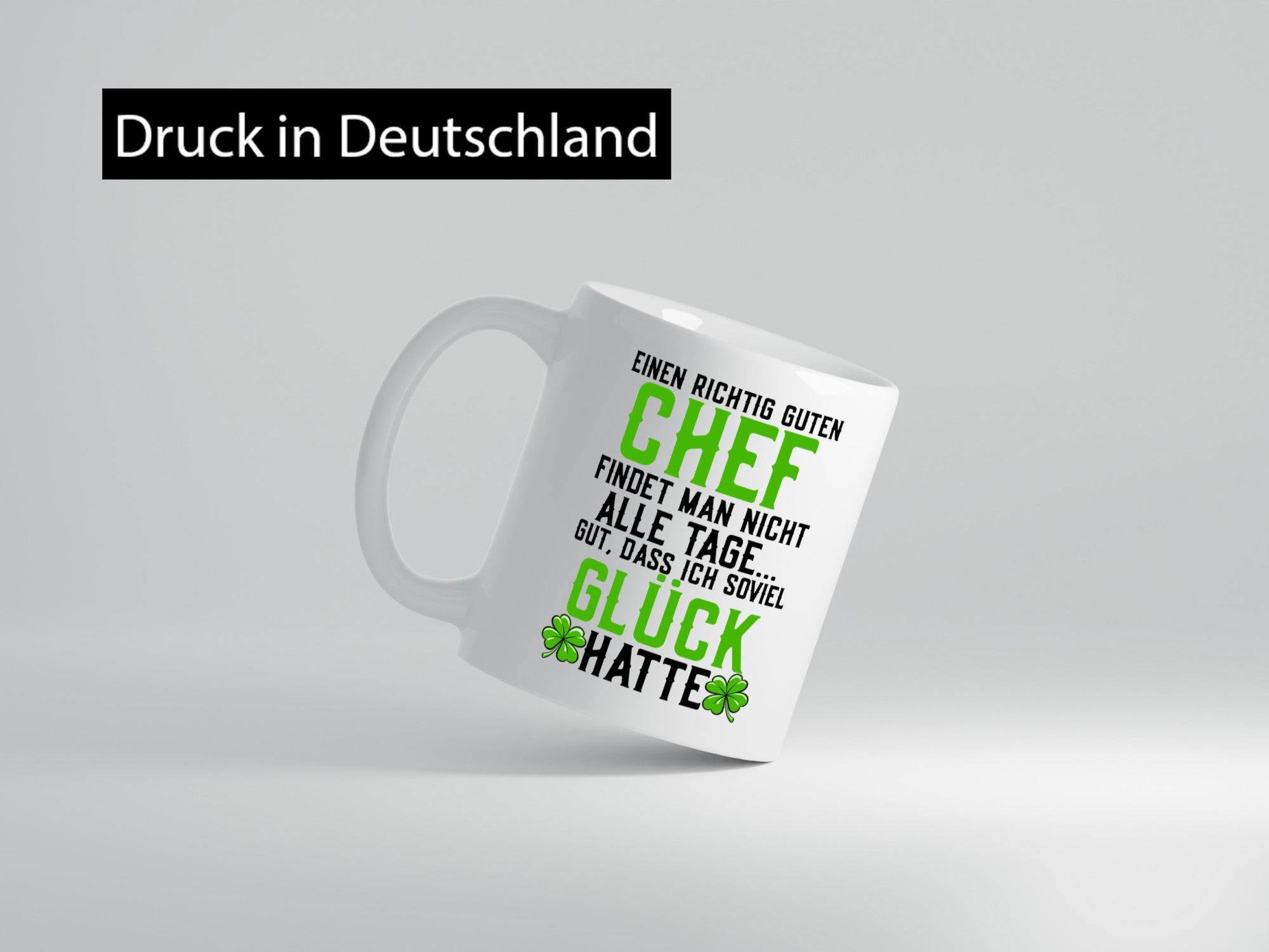 Richtig guter Chef | Dankeschön Arbeit Kleeblatt Geschenkidee Kollegen Büro
