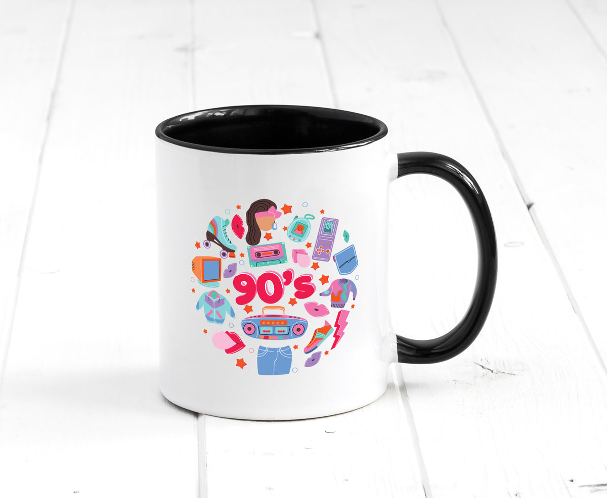 90er Jahre | Alte Zeit Nostalgie Humor Geschenkidee Tasse