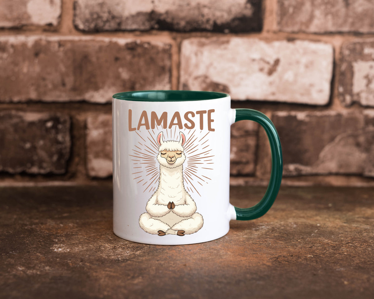 Lamaste | Lama Namaste lustiger Spruch Geschenk Humor Geschenkidee Tasse