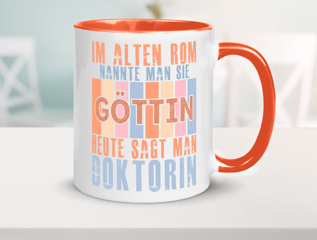 Heute sagt man: Doktorin | Doktorand Doktortitel Geschenk Humor Geschenkidee Tasse