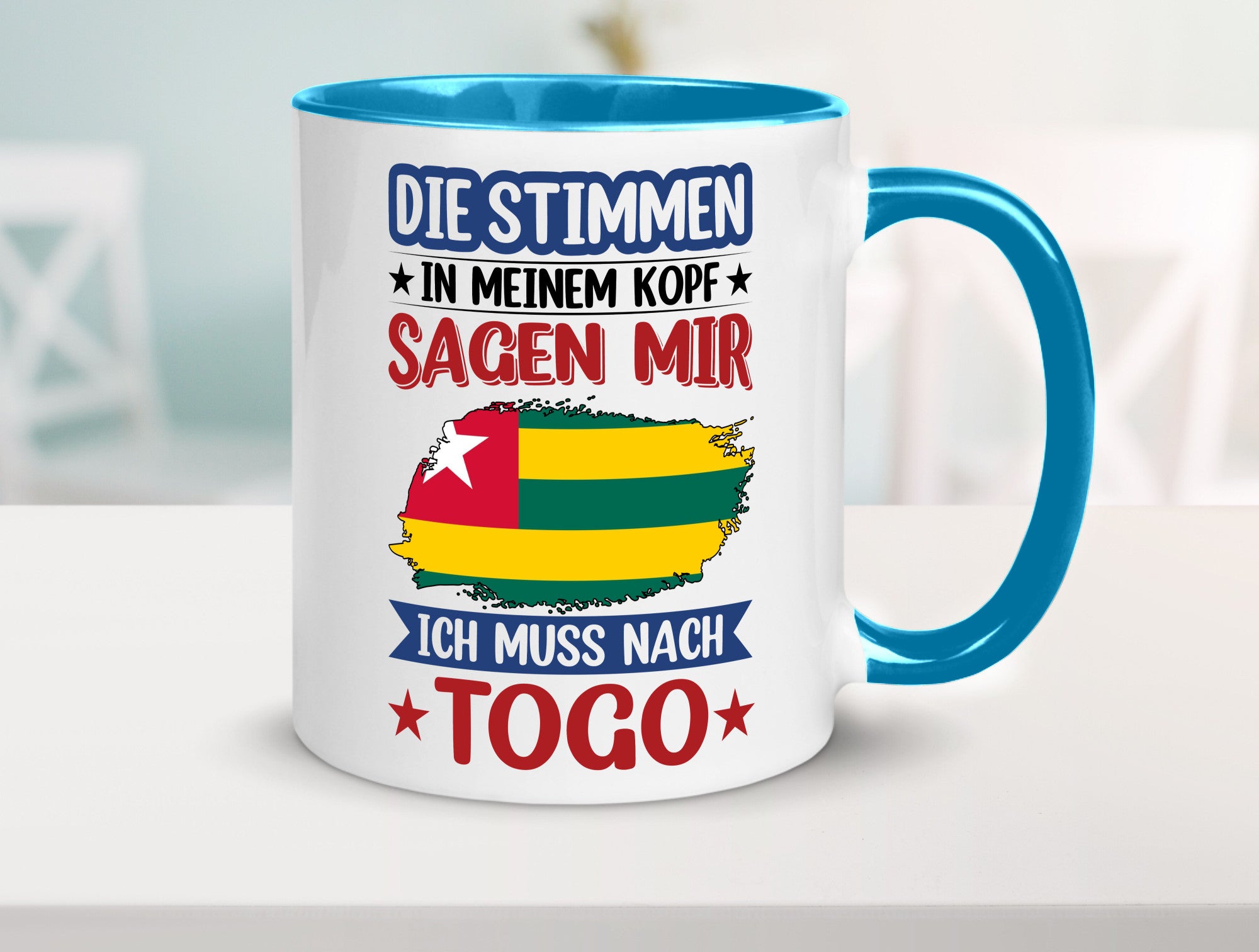 Togo | Urlaub Stimmen in meinem Kopf Traumland Humor Geschenkidee Tasse