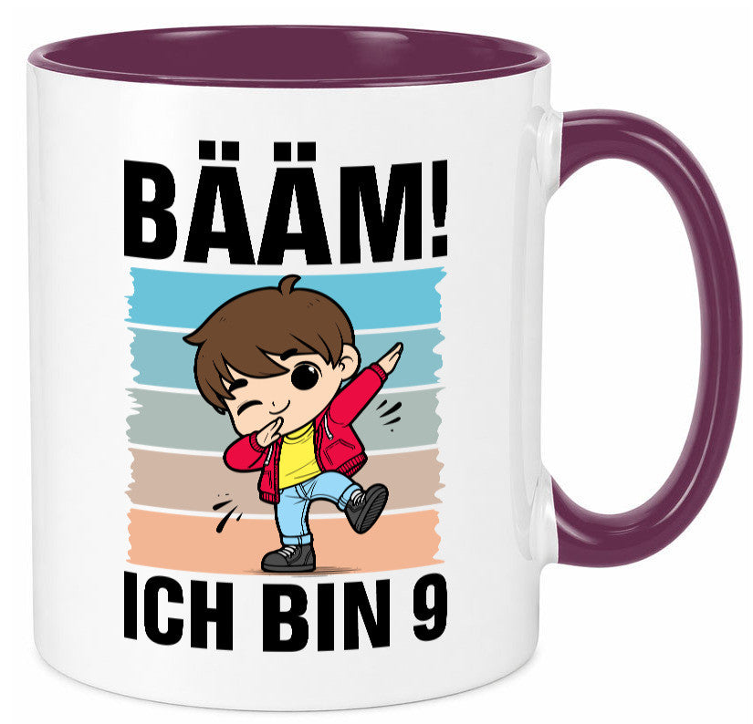 9. Geburtstag | Ich bin 9 Jahre Bäääm Dabbing Kind lustig Geschenkidee Geschenk Tasse