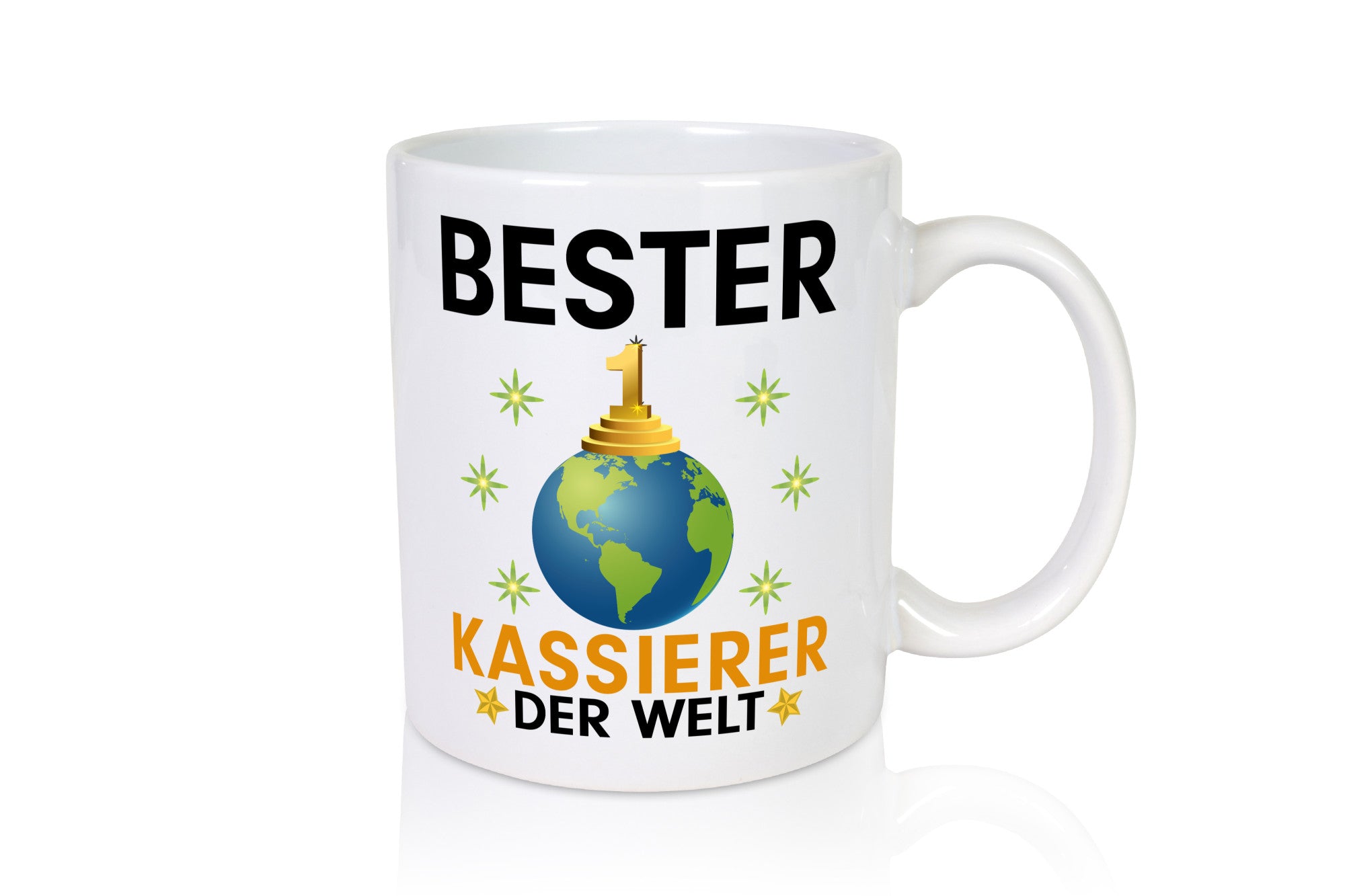 Welt Bester Kassierer lustiger Spruch Geschenk Humor Geschenkidee Tasse