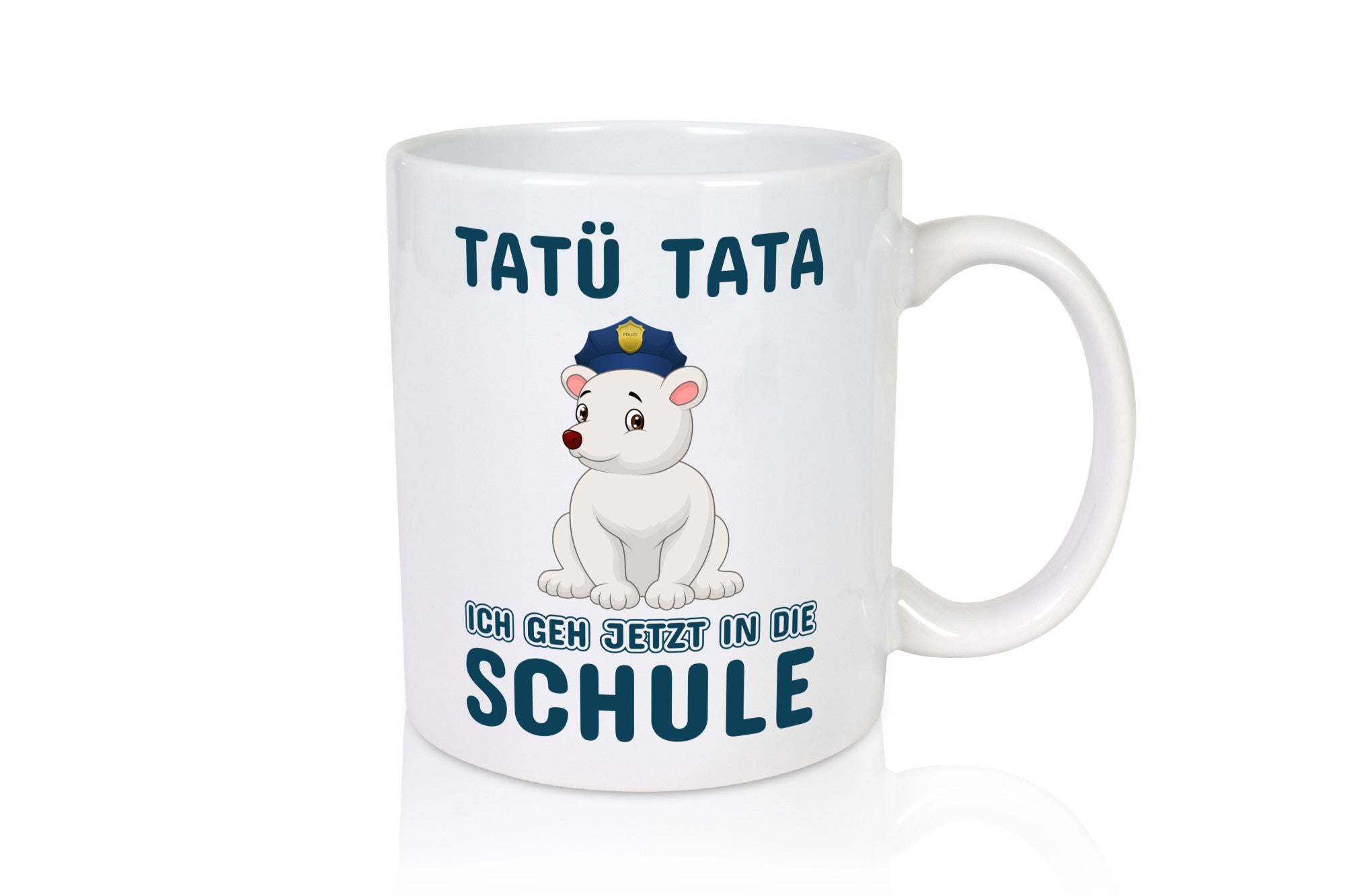 Polizei Eisbär | Tatü Tata Einschulung Tasse Schule lustig Humor Geschenkidee
