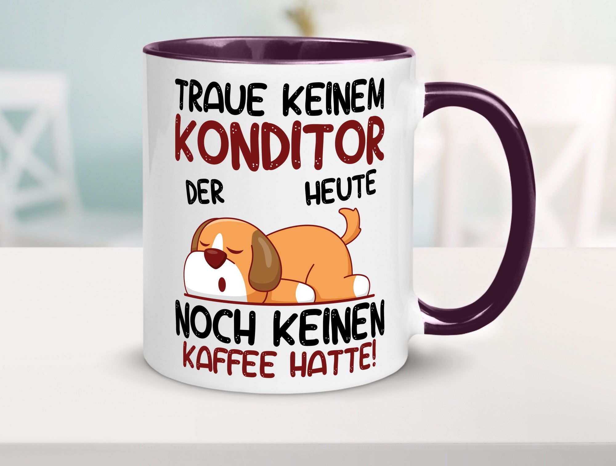 Traue keinem Konditor | Konditorei Humor Geschenkidee Tasse