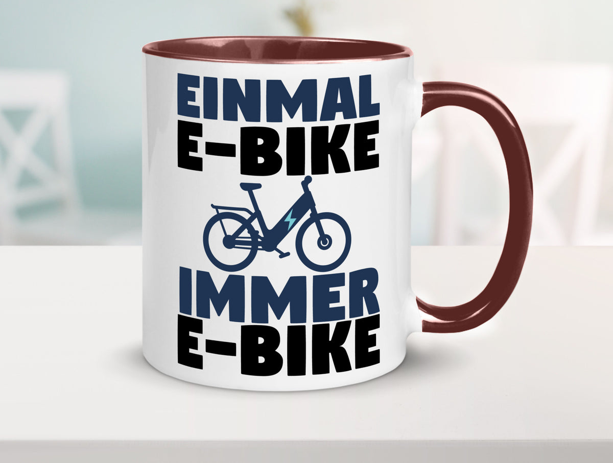 E-Bike Fahrer | Radfahrer Tasse Fahrrad Elektrorad lustiger Spruch Geschenk