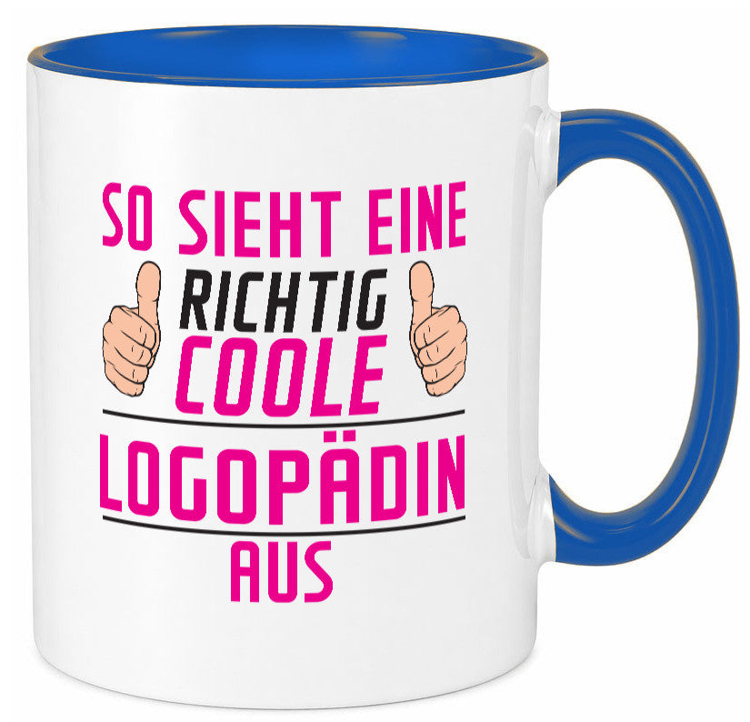 Richtig Coole Logopädin | Sprachtherapie Humor Geschenkidee Tasse