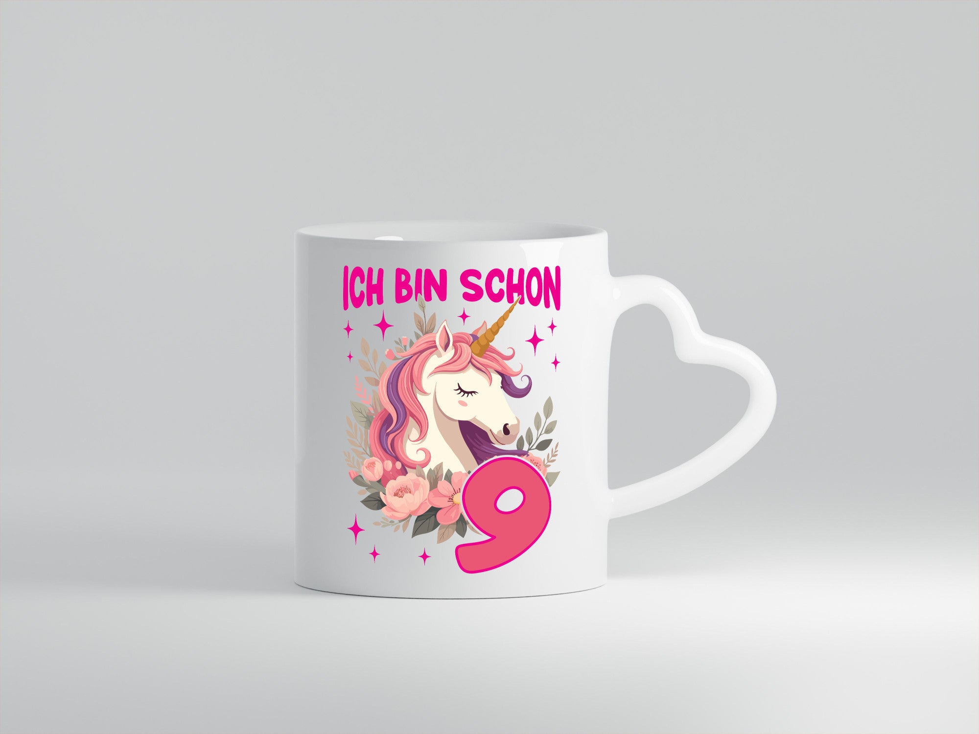 9. Geburtstag | 9 Jahre Einhorn Mädchen Geschenkidee Humor Tasse
