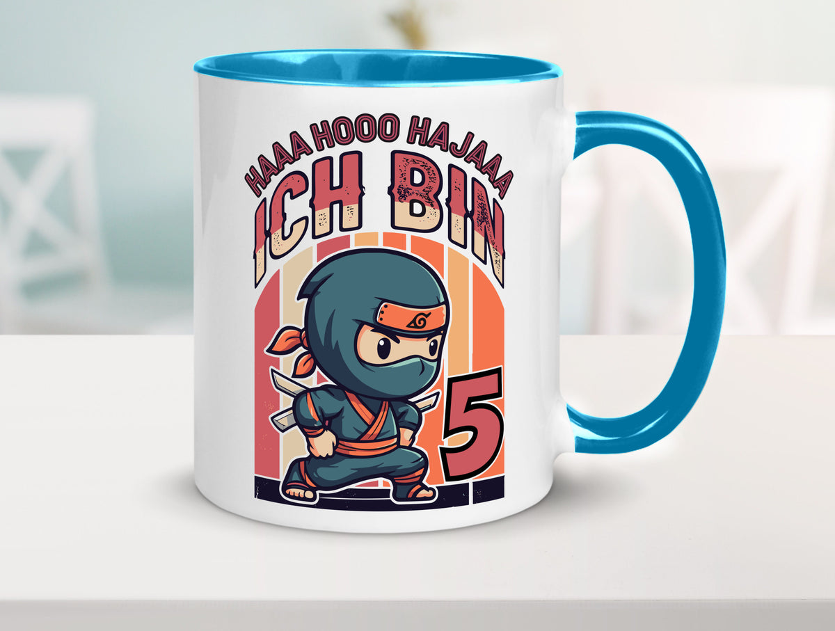5. Geburtstag | Ninja Junge 5 Jahre Humor Geschenkidee Tasse