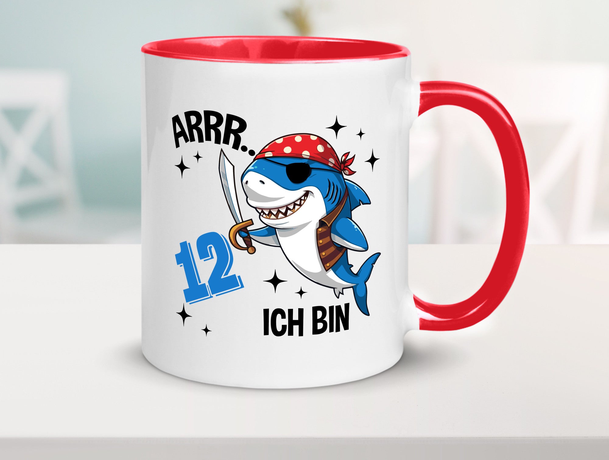 12. Geburtstag | 12 Jahre Arr Pirat Hai Piraten Geschenk Geschenkidee lustiger