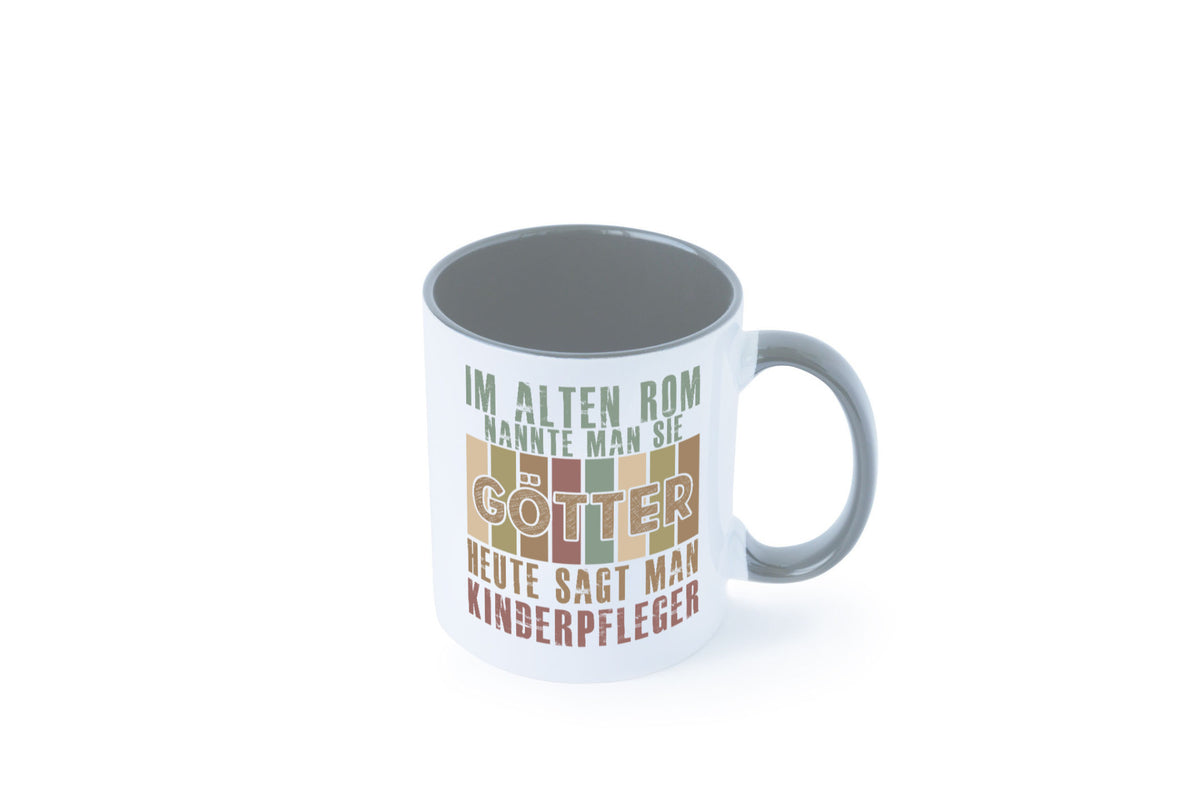 Heute sagt man: Kinderpfleger | Pfleger Kinder lustig Humor Geschenkidee Tasse