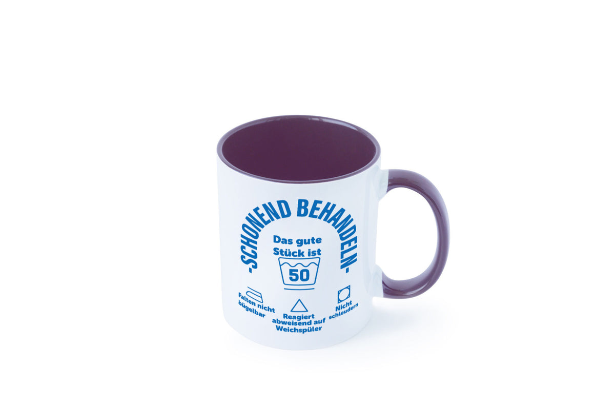 Schonend behandeln | 50 Geburtstag Humor Geschenkidee Tasse