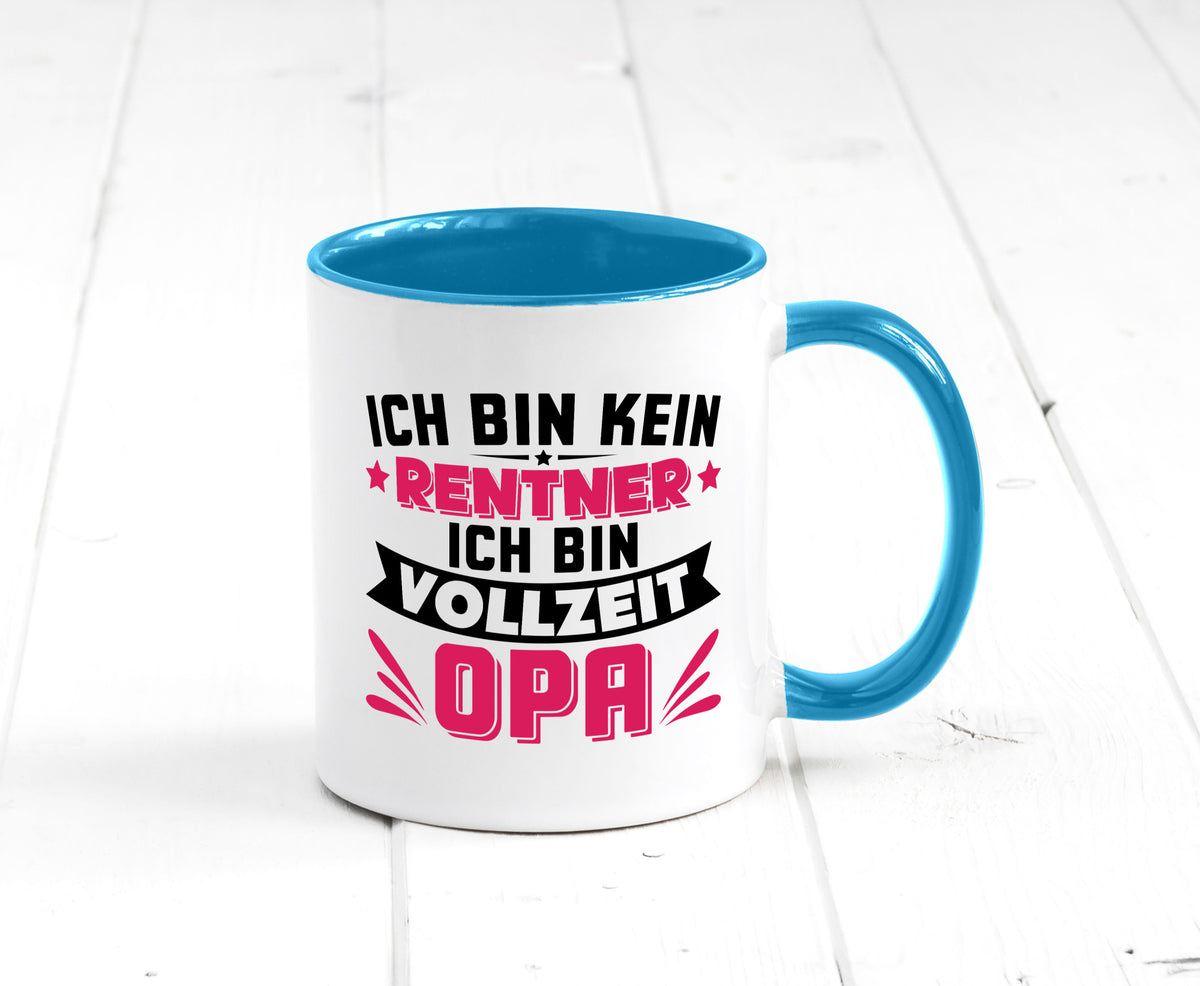 Ich bin vollzeit Opa | Rentner Ruhestand Großvater v2 Humor Familie Tasse