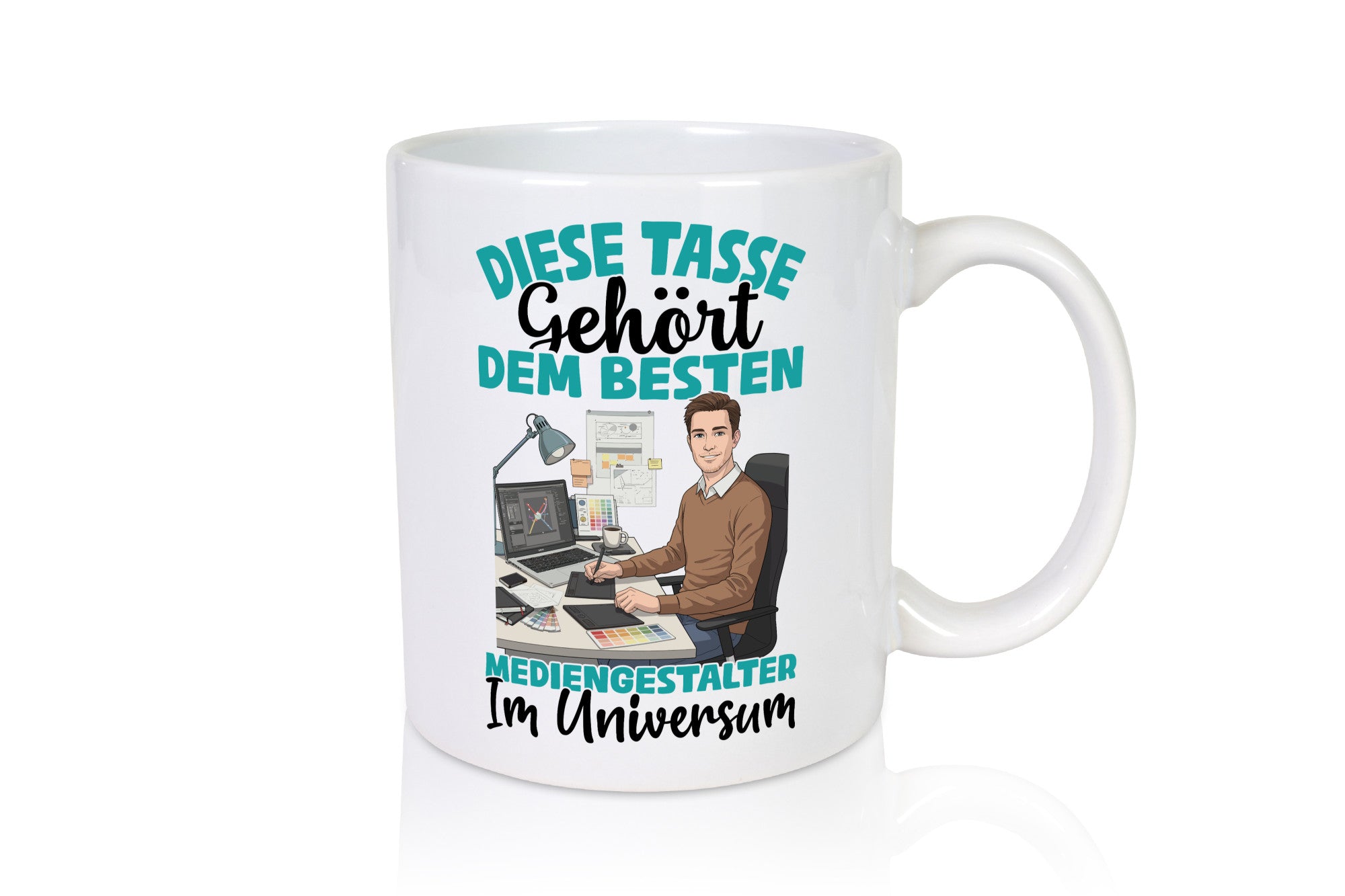 Im Universum: Mediengestalter | Medien Geschenk Humor Geschenkidee lustiger