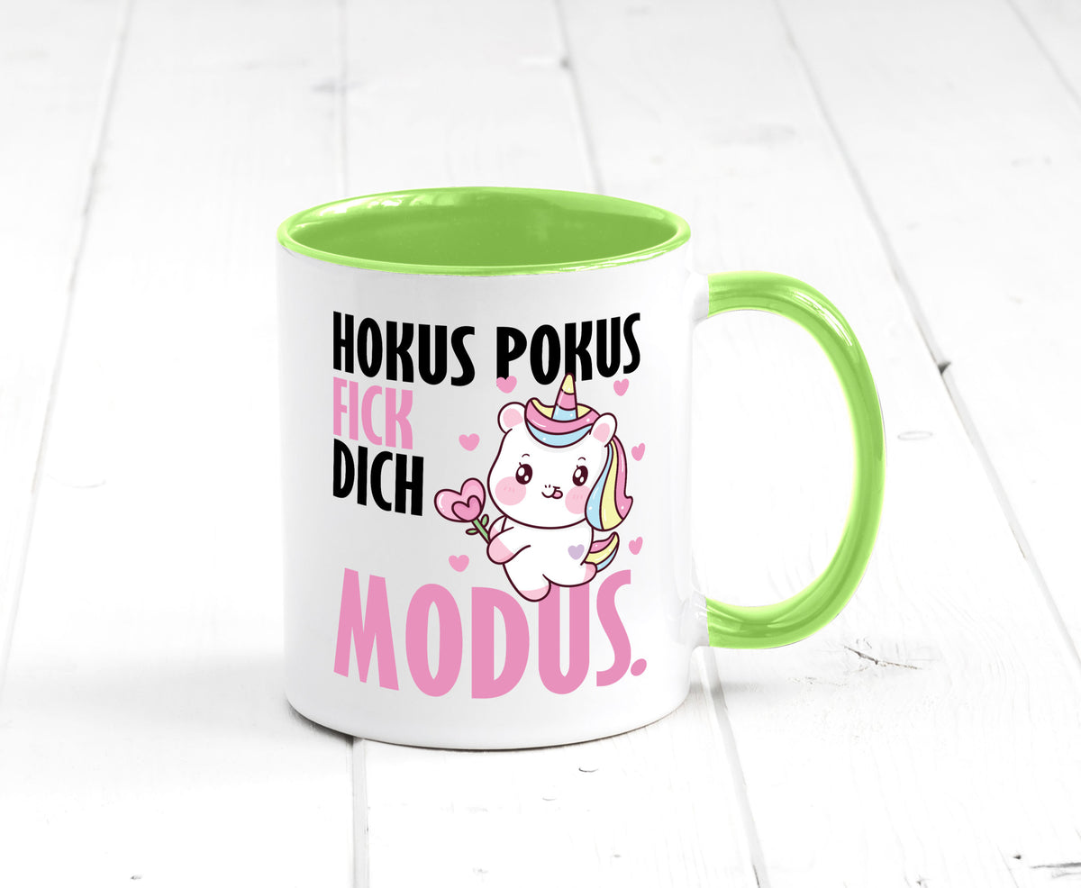 Hokus Pokus lustiger Spruch Geschenk Humor Geschenkidee Tasse