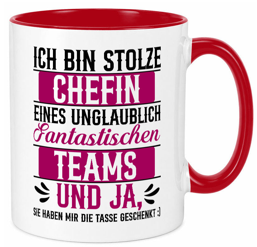 Stolze Chefin | Tolles Team Mitarbeiter lustig Arbeit Kollegen Büro Geschenk