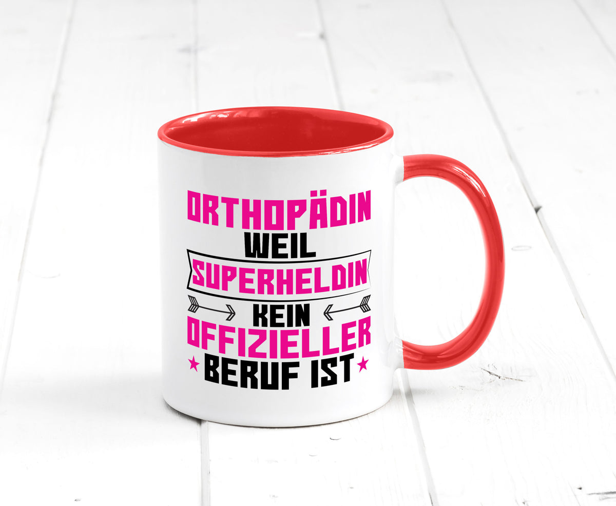 Superheldin Orthopädin |Orthopädie Geschenk Humor Geschenkidee lustiger Spruch Tasse
