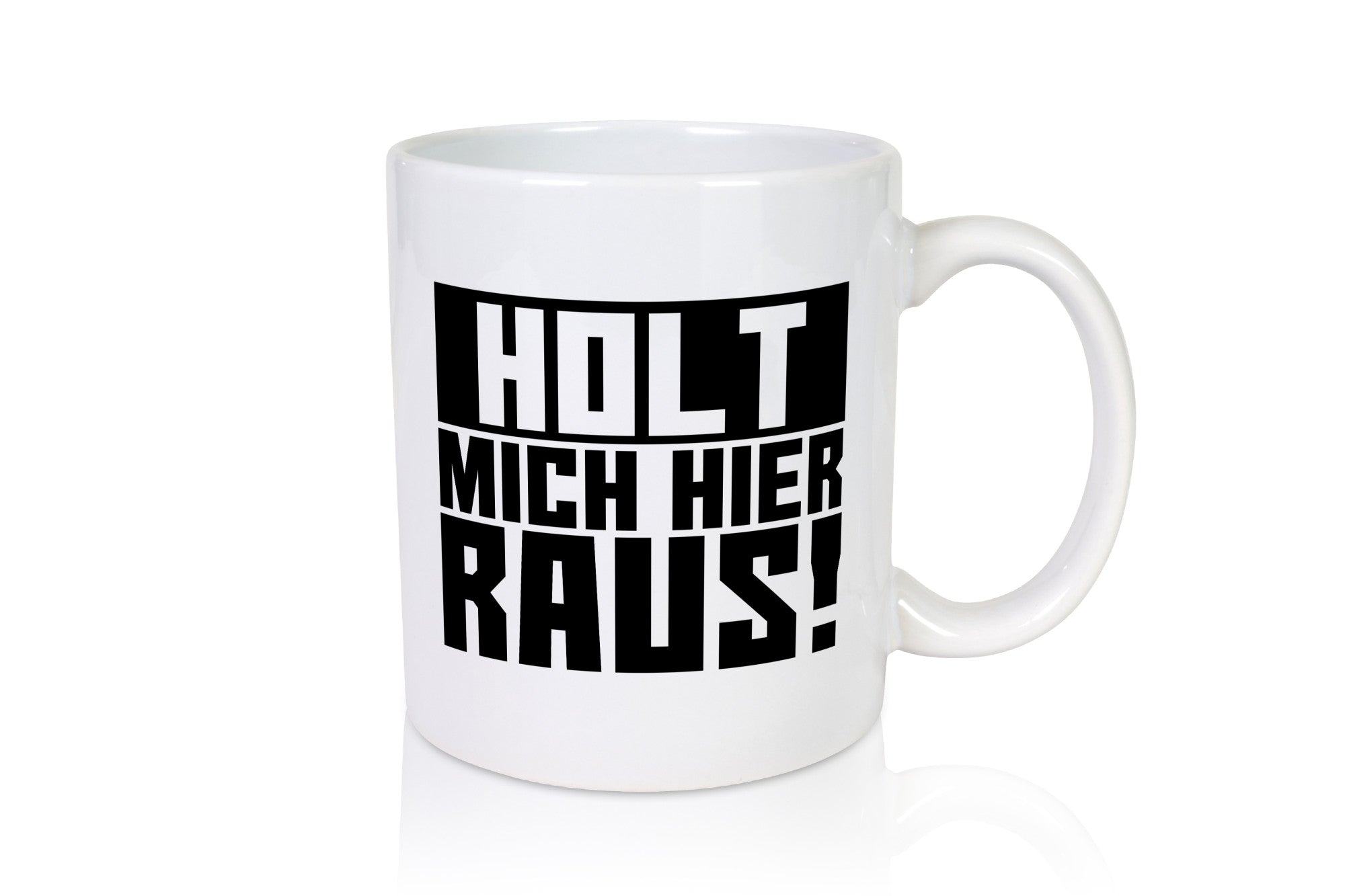 Holt mich hier raus | lustiger Spruch Arbeit Büro Job Geschenk Kollegen Tasse