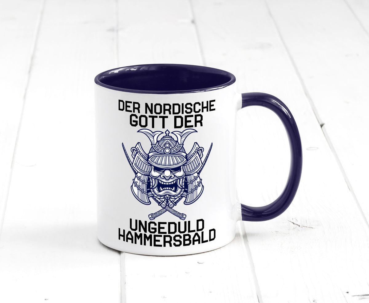 Nordischer Gott der Ungeduld | Mythologie Wikinger lustig Humor Geschenkidee Tasse