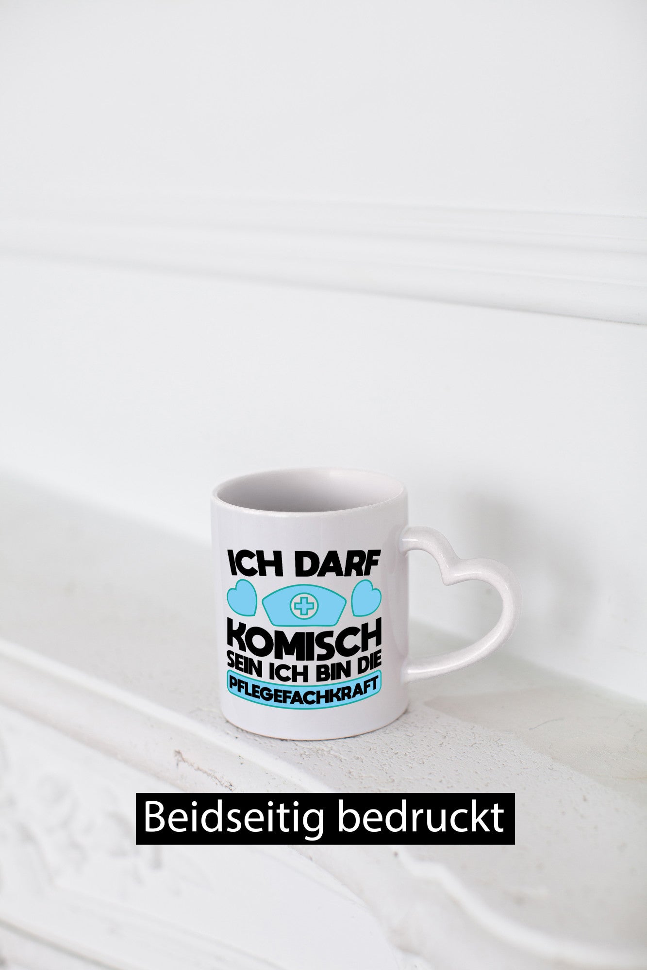 Ich darf Kommisch sein | Krankenschwester Pflegekraft Geschenkidee Humor Tasse