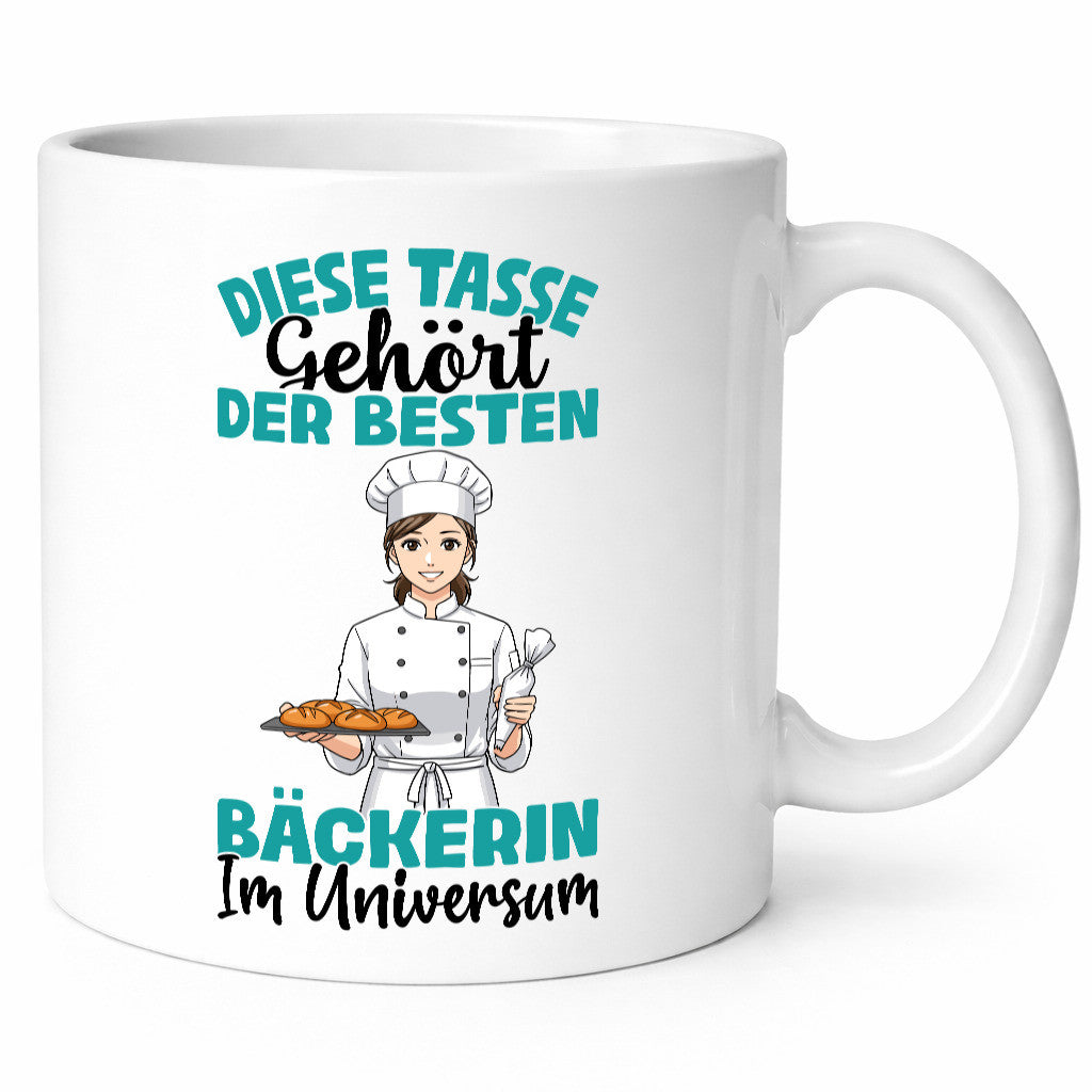 Im Universum: Bäckerin | Bäckerei Frauen Backen Humor Geschenkidee Tasse